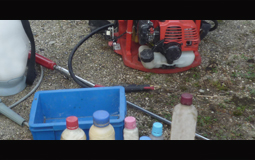薬剤散布の薬剤道具